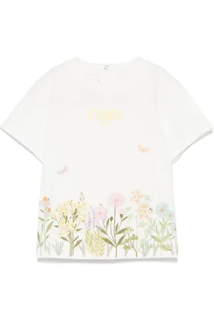 Fendi T-shirt med broderet logo