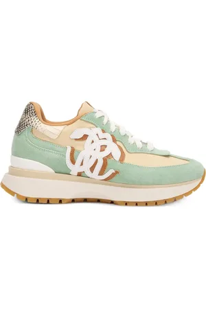 Roberto Cavalli Sneakers med læderpaneler
