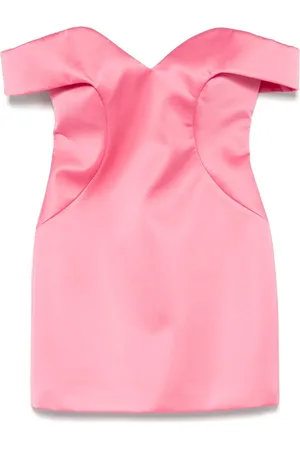 Nº21 Kort kjole med off-shoulder-snit