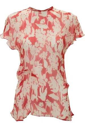 Victoria Beckham Draperet top med tryk