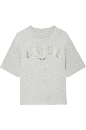 Zadig & Voltaire T-shirt med perledekoreret logo