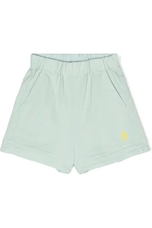The Animals Observatory Shorts i denim med broderet motiv