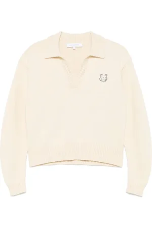 Maison Kitsuné Sweater med Bold Fox Head-mærke