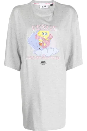 GCDS X SpongeBob Venus T-shirt-kjole med tryk