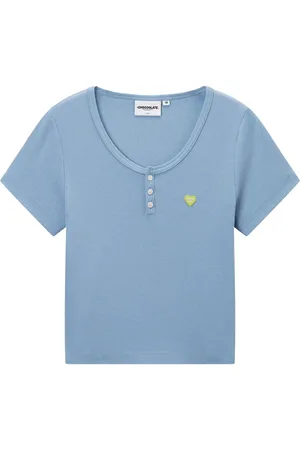Chocoolate Finstrikket T-shirt i rib