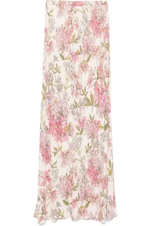 Faliero Sarti Mellemlang nederdel med blomstertryk