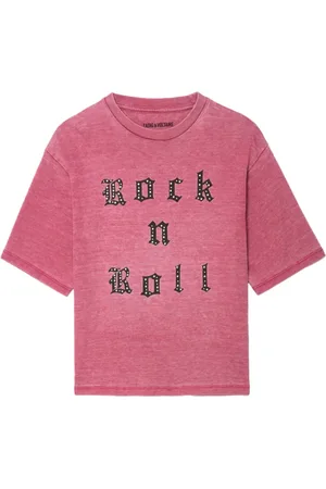 Zadig & Voltaire T-shirt med grafisk rock n roll-tryk