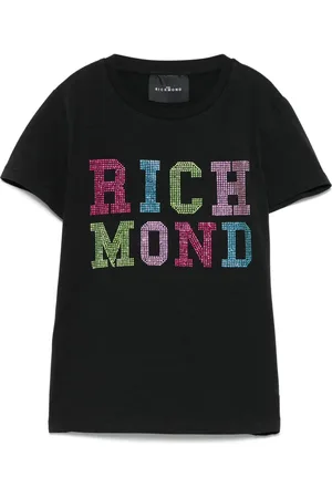 John Richmond T-shirt med krystallogo