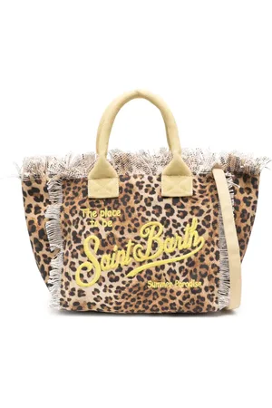 MC2 SAINT BARTH Tote med leopardtryk