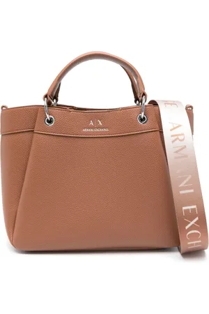 Armani Exchange Mellemstor tote med logostempel