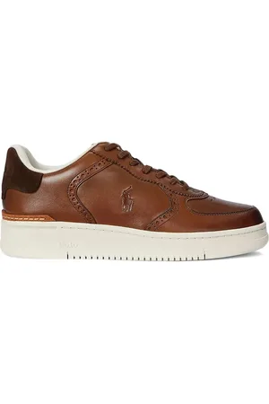 Ralph Lauren Låga lädersneakers