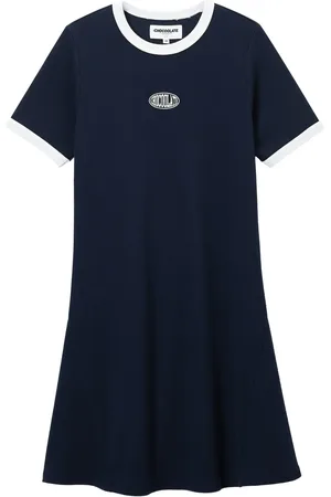Chocoolate T-shirt-kjole med kontrastdesign