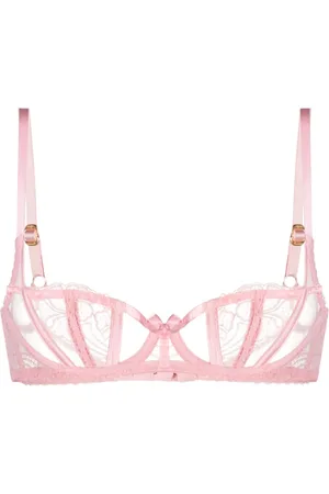 Agent Provocateur Rozlyn bh med gennemsigtige blonder og picot-detalje