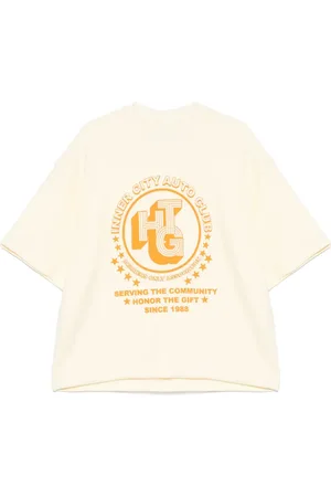 HONOR THE GIFT Association T-shirt med sildebensmønster