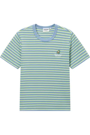 Chocoolate T-shirt med stribet logo
