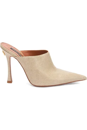 Roberto Cavalli Skinnede mules med spids snude
