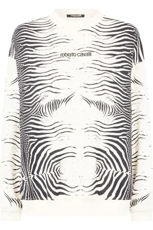 Roberto Cavalli Sweatshirt med zebratryk