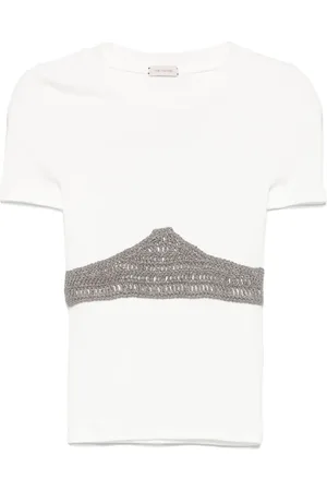 The Mannei T-shirt med hæklet detalje