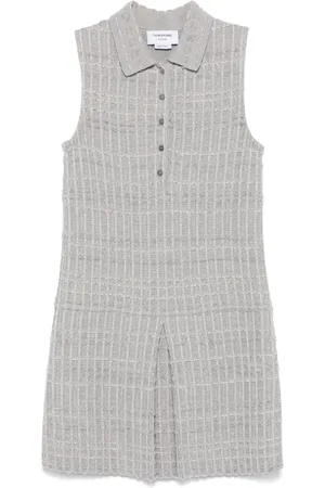 Thom Browne Kort kjole i tweed-jacquard