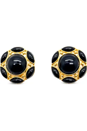 JENNIFER GIBSON JEWELLERY X Trifari Cabochon øreringe fra 1970