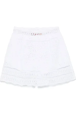 ERMANNO SCERVINO Shorts med broderie anglaise