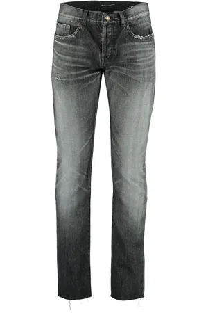 Saint Laurent Faded straight-leg jeans