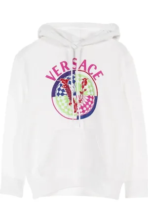 VERSACE Hoodie med broderad logotyp från 2010-talet