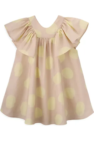 KNOT Kjole med Lemon Big Dots-tryk