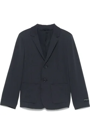 Emporio Armani Blazer med tekstureret finish