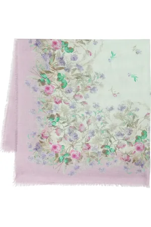 La DoubleJ Tørklæde med blomstertryk