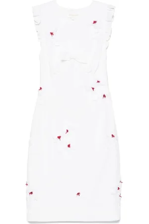 Shushu/Tong Kort kjole med blomsterapplikation
