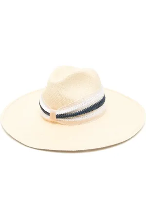 Borsalino Hat med broderet detalje
