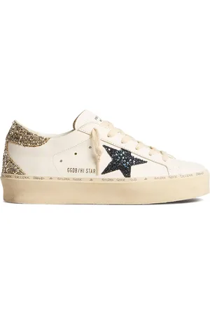 Golden Goose Hi-Star sneakers med paneler og plateausål