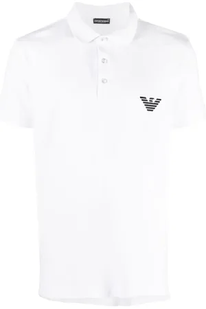 Emporio Armani Strækbar polo med logo-broderi
