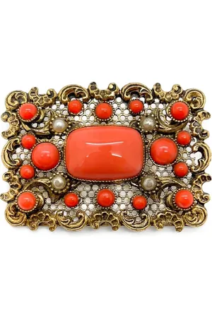 JENNIFER GIBSON JEWELLERY Krystaludsmykket broche fra 1930