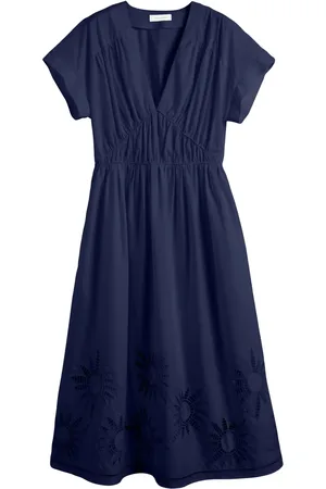 Chinti & Parker Mellemlang kjole med broderie-anglaise