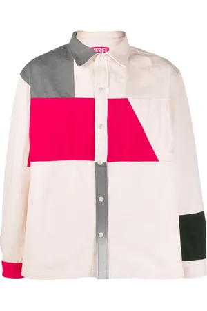 Diesel Skjortejakke med colourblocking