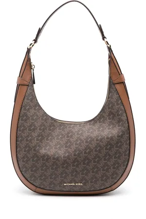 Michael Kors Preston skuldertaske med monogrammønster