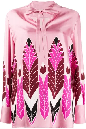 VALENTINO GARAVANI Bluse med fjerprint
