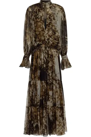 Roberto Cavalli Lang kjole med Appaloosa-tryk