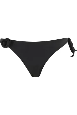 COPERNI Gingham-ternet bikiniunderdel med blomster-applikation