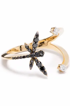 ANAPSARA Dragonfly-ring i 18 karat guld med diamant