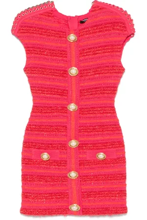 Balmain Kort kjole i tweed