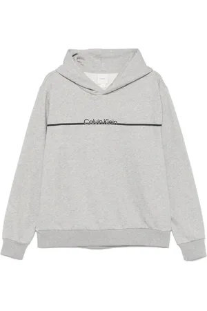 Calvin Klein Hættetrøje med splittet logo
