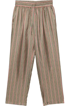 Drôle de Monsieur Le Pantalon Rayure Fleuries bukser