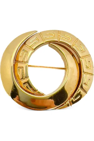 Givenchy Interlocking cirkelformet broche logo fra 1980