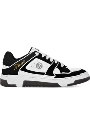 Philipp Plein Sneakers med læderpaneler