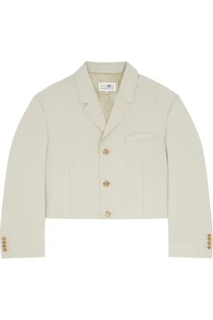 Maison Margiela Cropped enkeltradet blazer