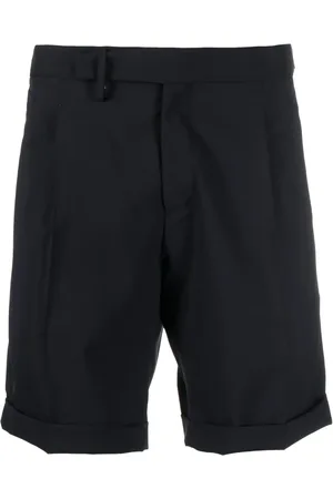 BRIGLIA Shorts i uldblanding med plisseret kant