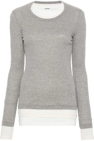 Jil Sander Ribbet T-shirt i bomuld (sæt med tre)